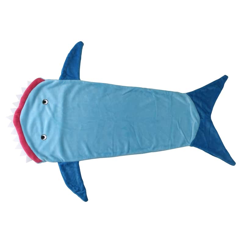 Shark Tails Mermaid Blanket - blue/ dark blue