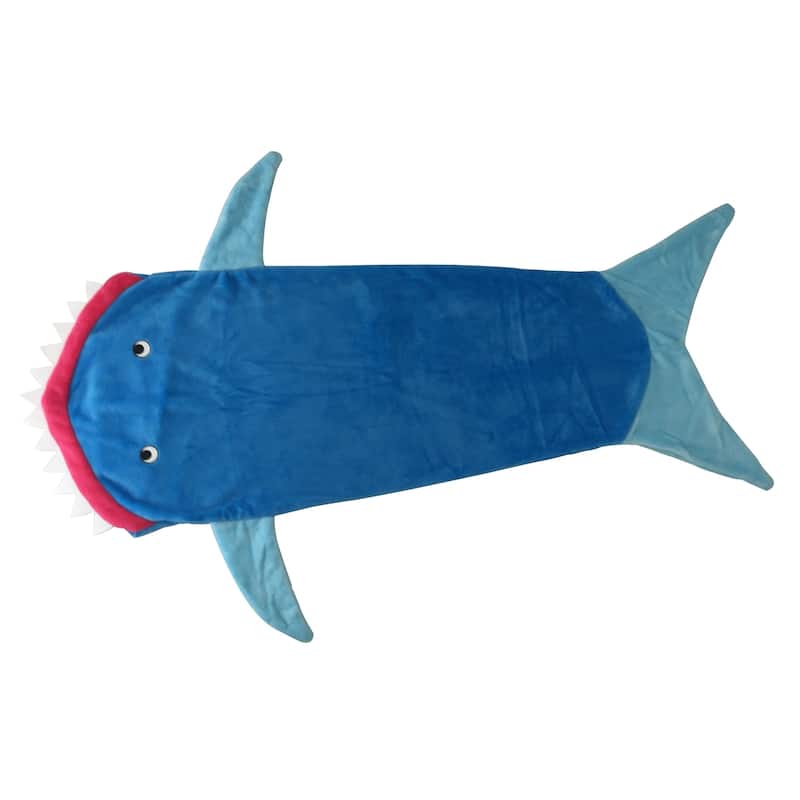 Shark Tails Mermaid Blanket - blue/ light blue