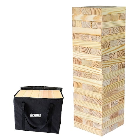 Sports Festival ® Giant Wooden Tumbling Timbers Tower with Storage Bag