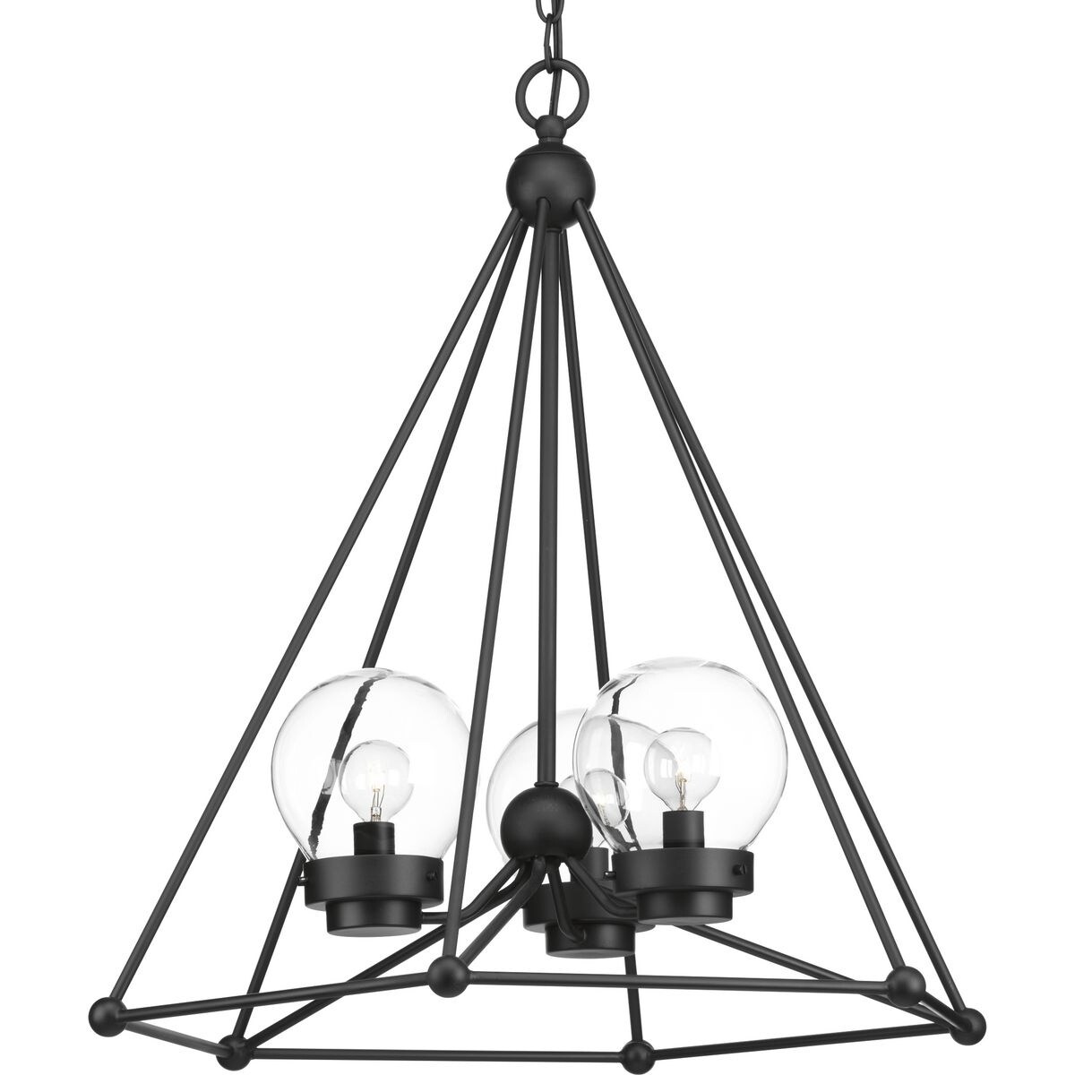Spatial Three-Light Chandelier - N/A - Chandeliers For Bedrooms by Overstock.com