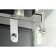 preview thumbnail 3 of 2, Glayse Collection 3-Light Brushed Nickel Clear Glass Luxe Bath Vanity Light