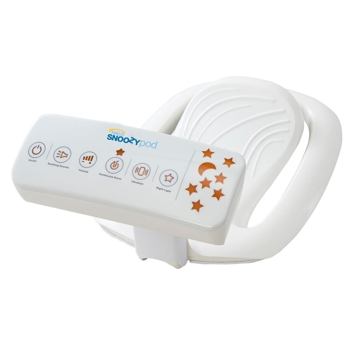 Shop Halo Snoozypod Vibrating Bedtime Soother In White Overstock