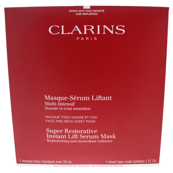 Clarins Super Restorative Instant Lift Serum Mask. Opens flyout.