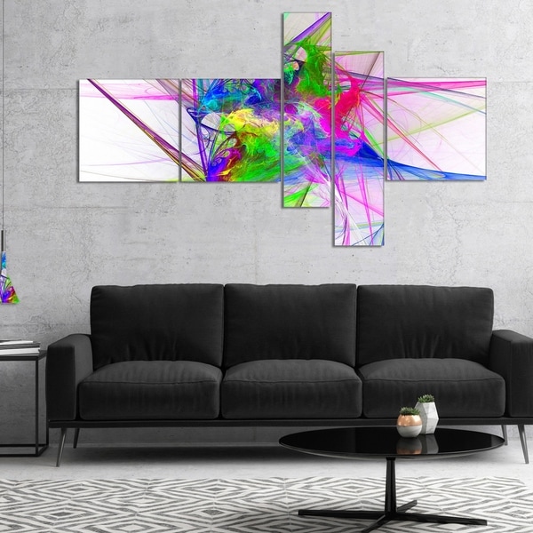 Designart 'Glowing Ball of Smoke' Abstract Canvas art print