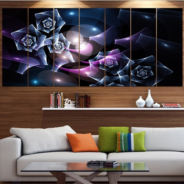 Designart 'Glowing Bouquet of Beautiful Roses' Abstract Wall Art on Canvas