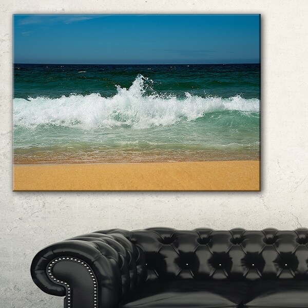 Beautiful Atlantic Beach Portugal - Contemporary Seascape Art Canvas