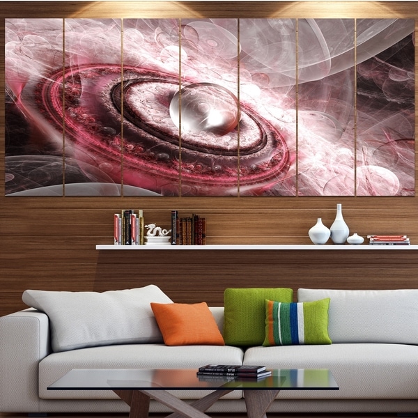 Designart 'Crystal Rotating Flying Saucer' Modern Floral Artwork