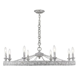 Golden Lighting's Ferris 8 Light Chandelier (Oyster) - Chandeliers For Bedrooms by Overstock.com