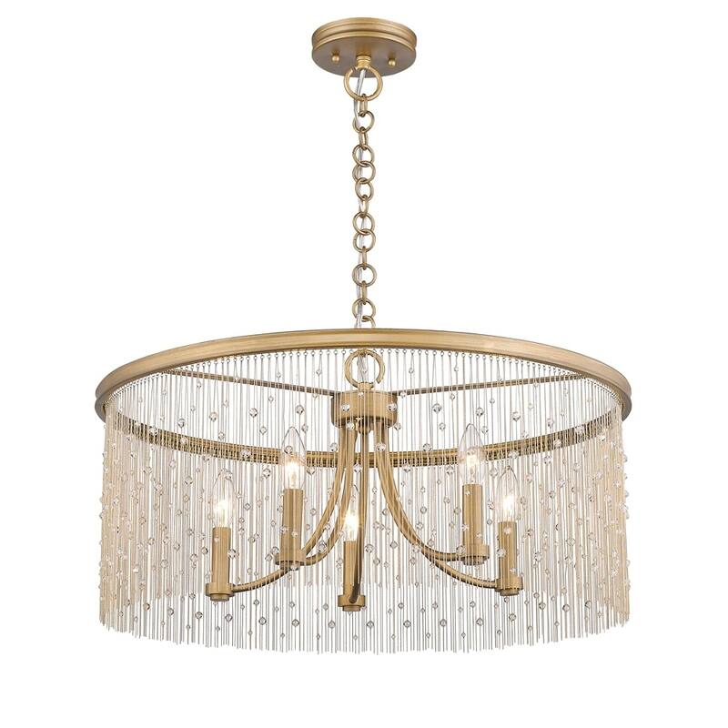 Golden Lighting's Marilyn CRY 5 Light Chandelier
