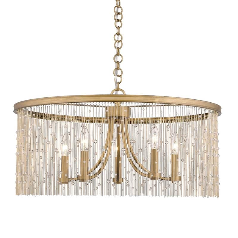 Golden Lighting's Marilyn CRY 5 Light Chandelier