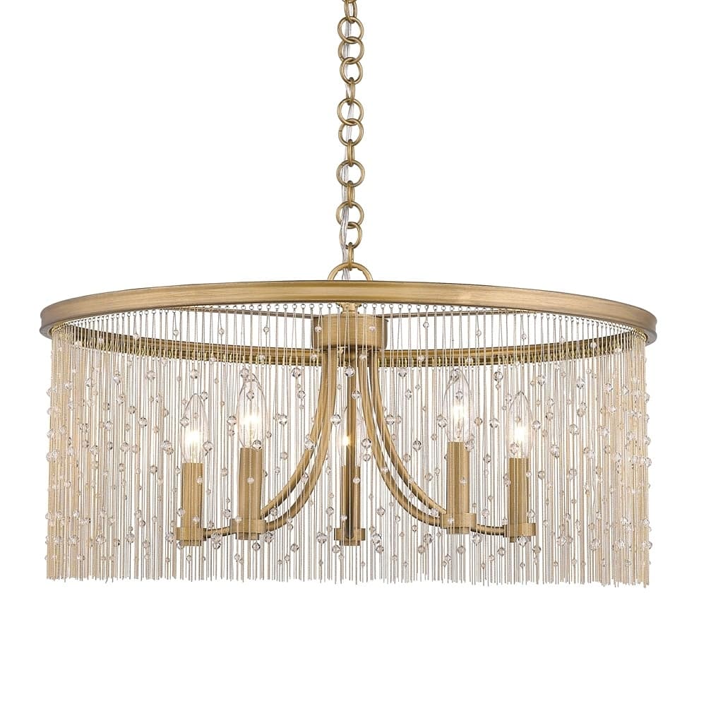 Golden Lighting's Marilyn CRY 5 Light Chandelier