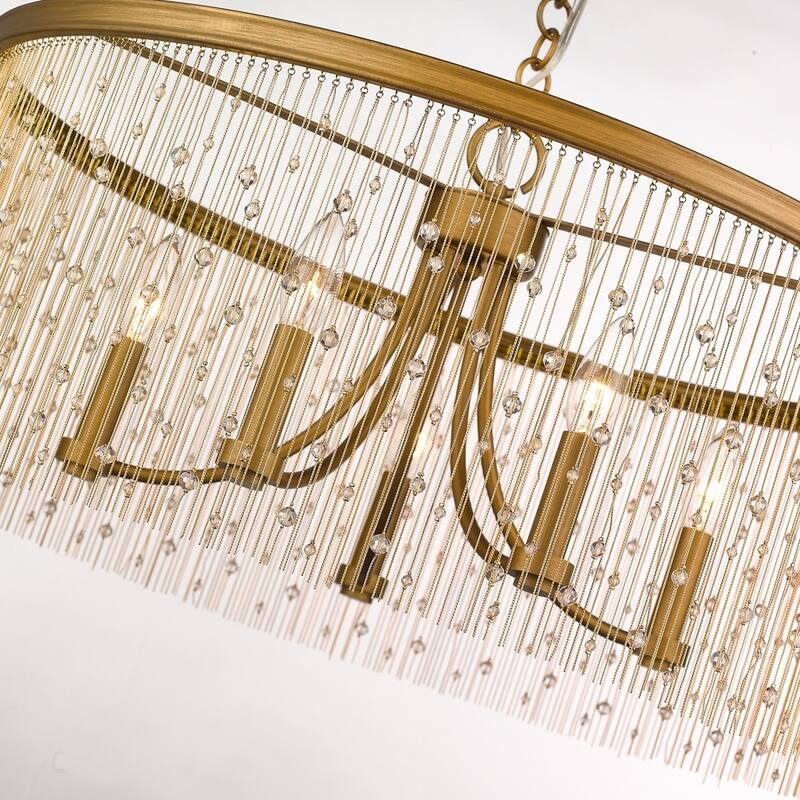 Golden Lighting's Marilyn CRY 5 Light Chandelier