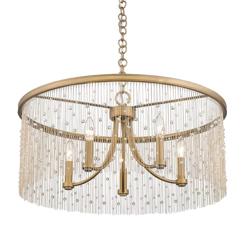 Golden Lighting's Marilyn CRY 5 Light Chandelier