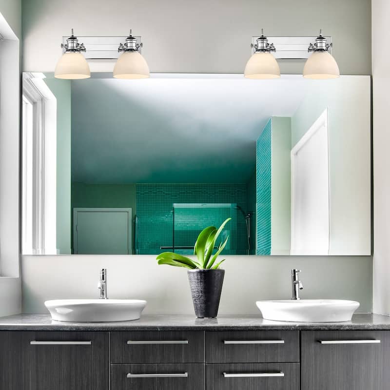 Golden Lighting's Hines 2 Light Bath Vanity #3118-BA2 CH-OP