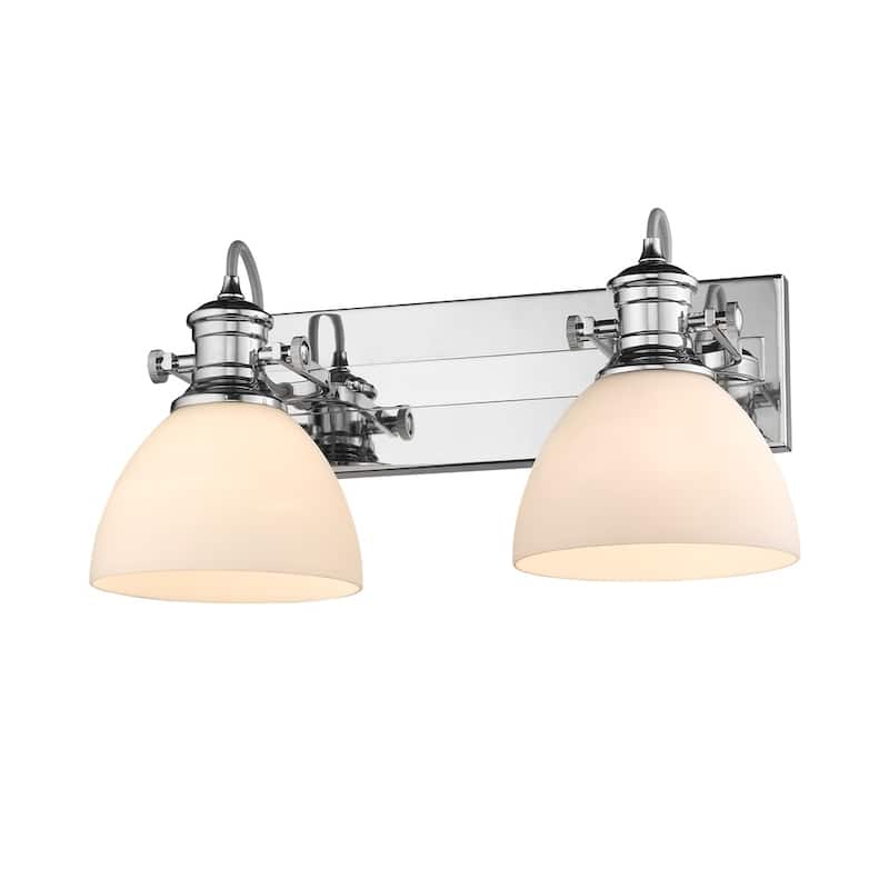 Golden Lighting's Hines 2 Light Bath Vanity #3118-BA2 CH-OP