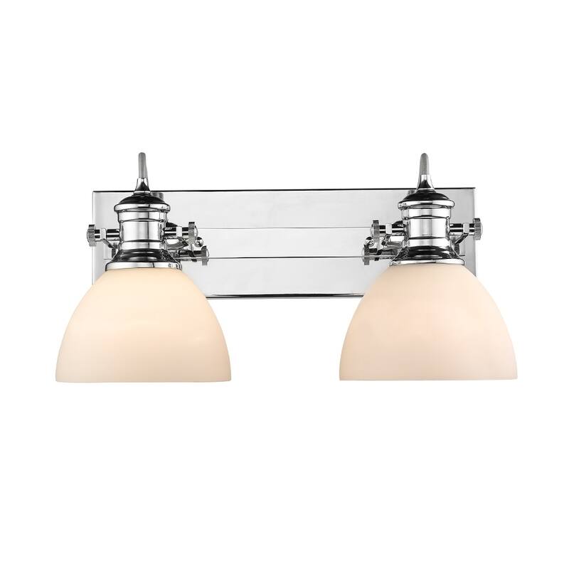 Golden Lighting's Hines 2 Light Bath Vanity #3118-BA2 CH-OP
