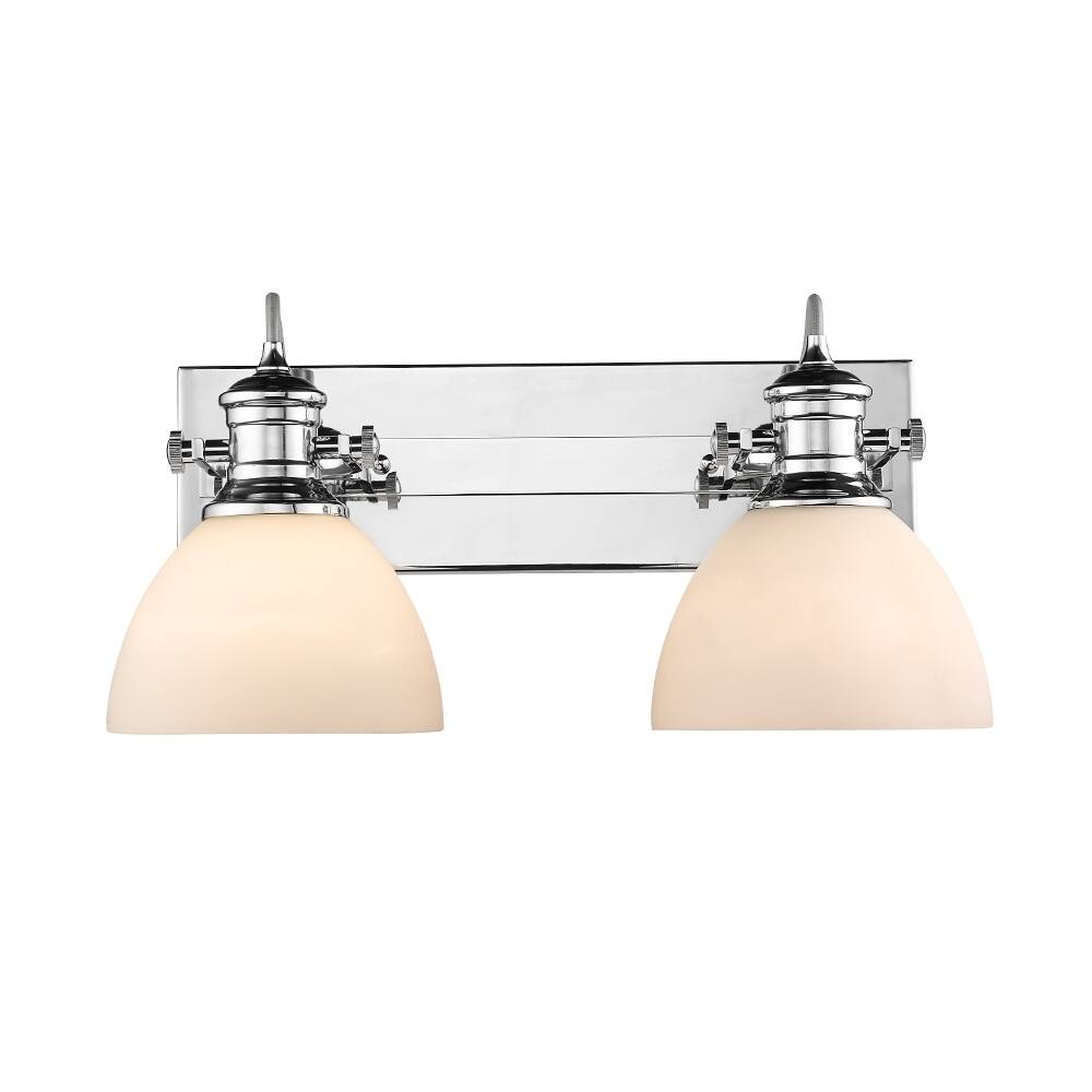 Golden Lighting's Hines 2 Light Bath Vanity #3118-BA2 CH-OP