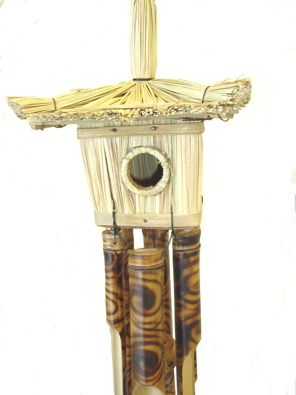 Handcrafted Small Birdhouse Wind Chime Indonesia Free Shipping Handcrafted Small Birdhouse Wind Chime Indonesia