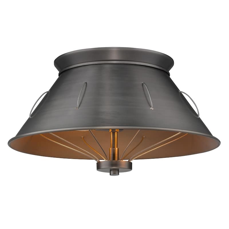 Golden Lighting's Whitaker Flush Mount #7917-FM AS