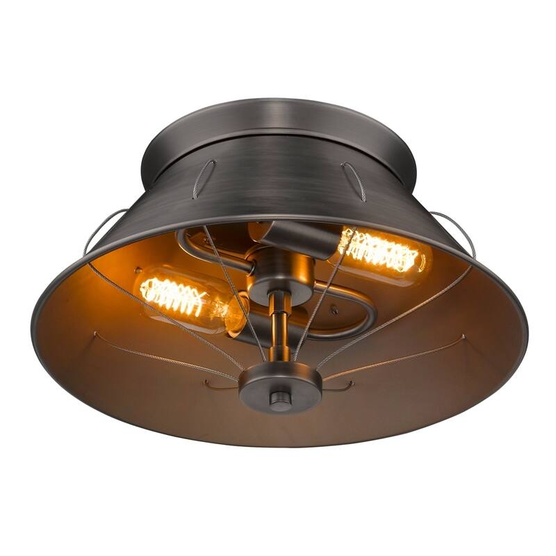 Golden Lighting's Whitaker Flush Mount #7917-FM AS