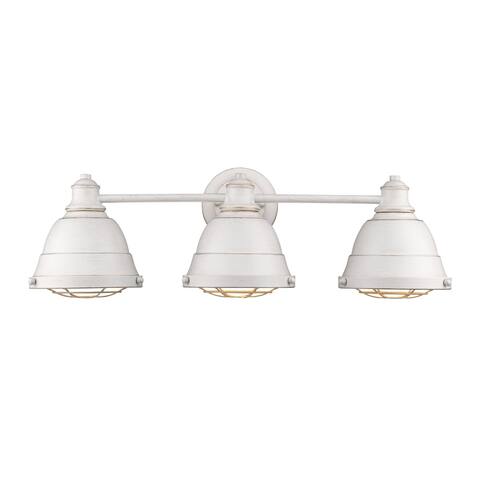 Golden Lighting's Bartlett FW 3 Light Bath Vanity #7312-BA3 FW