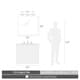 preview thumbnail 2 of 1, Golden Lighting's Bartlett FW 3 Light Bath Vanity #7312-BA3 FW