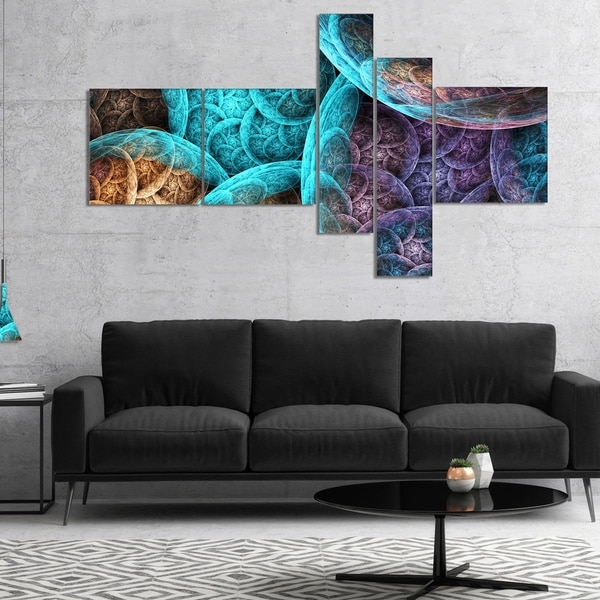 Designart 'Colorful Dramatic Clouds' Abstract Art on Canvas