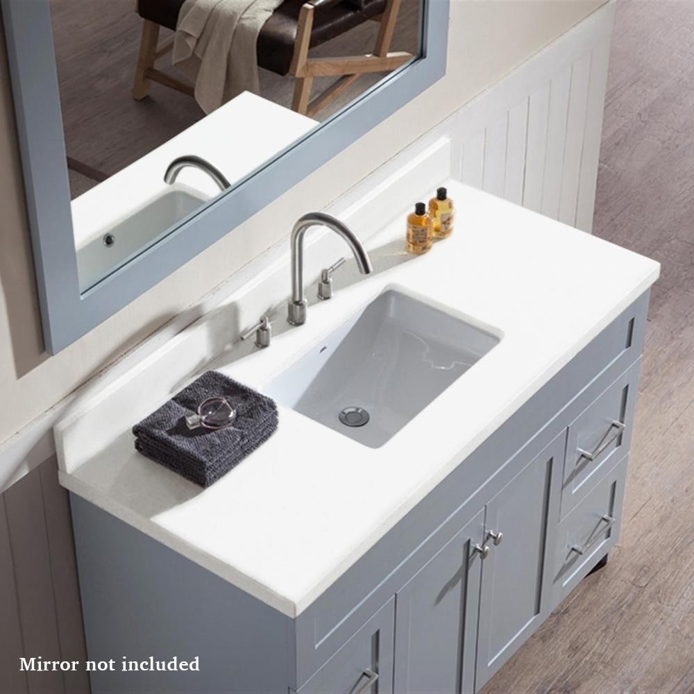 Shop Ariel Hamlet 49 In Single Sink Vanity With White Quartz
