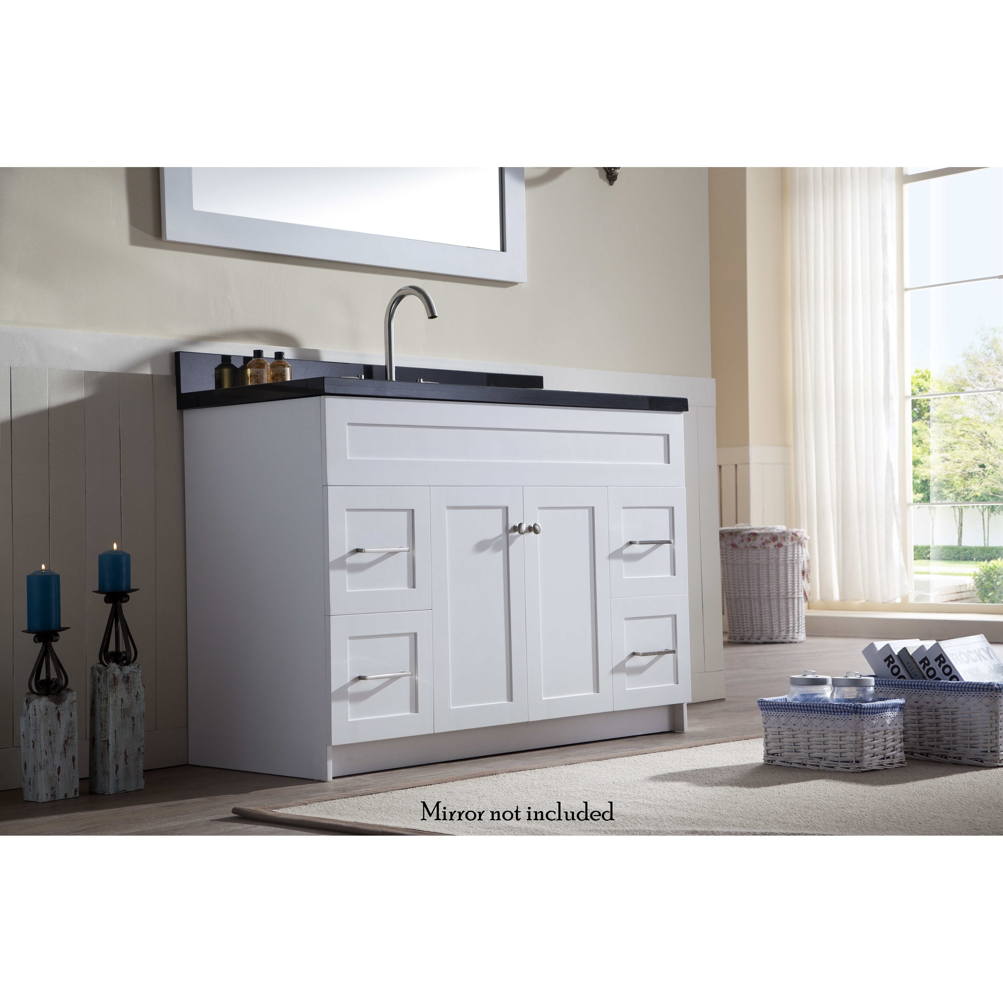 Shop Ariel Hamlet 49 In Single Sink Vanity With Absolute Black