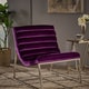 preview thumbnail 5 of 15, Raoul Parisian Modern Velvet Sofa Chair by Christopher Knight Home