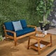 Option teak finish + dark teal