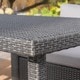 preview thumbnail 14 of 14, Santa Rosa Outdoor 8-Piece Rectangle Aluminum Wicker Dining Sofa Set with Cushions by Christopher Knight Home