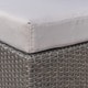 preview thumbnail 12 of 14, Santa Rosa Outdoor 8-Piece Rectangle Aluminum Wicker Dining Sofa Set with Cushions by Christopher Knight Home
