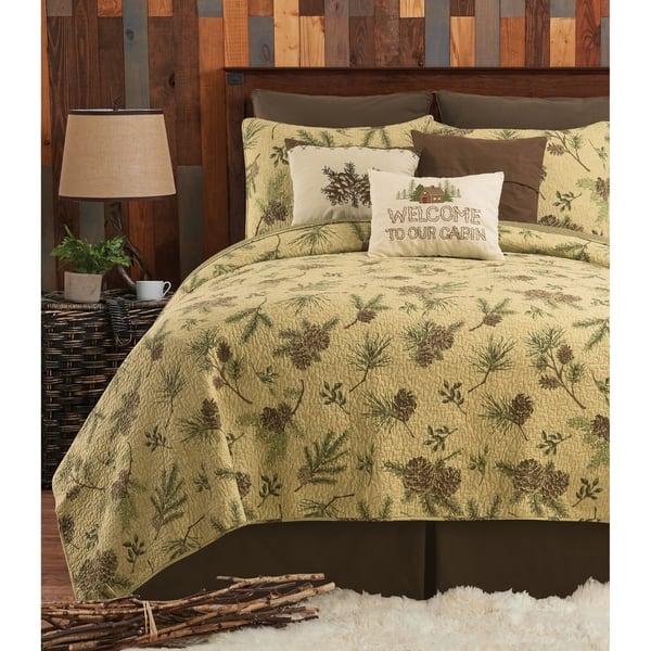 slide 1 of 6, Sierra Retreat Rustic Quilt Set