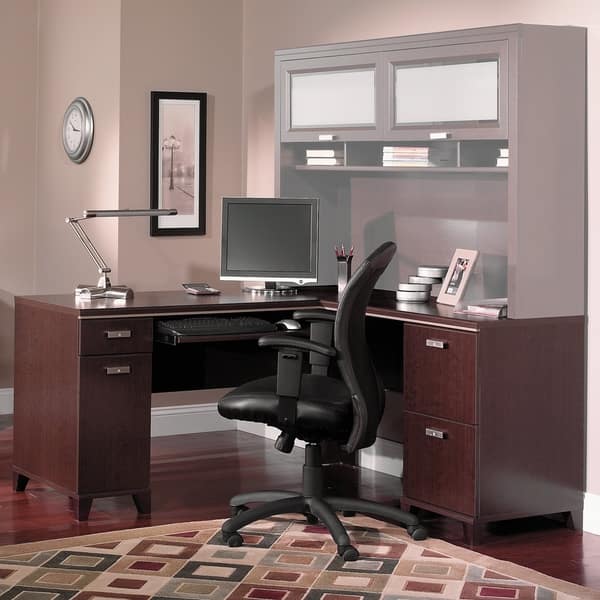 Shop Bush Furniture Tuxedo L Shaped Desk With Storage Overstock