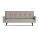 preview thumbnail 3 of 3, Handy Living Mancos Click Clack Dove Grey Linen Futon Sleeper Sofa