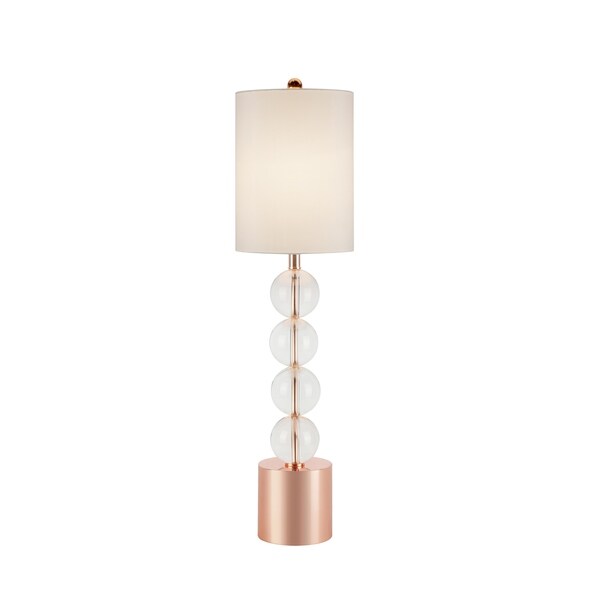 Catalina Lighting Julian Rose Goldtone Gl Ball Table Lamp Catalina Lighting Julian Rose Goldtone Gl Ball Table Lamp