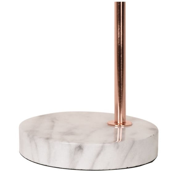 rose gold marble lamp