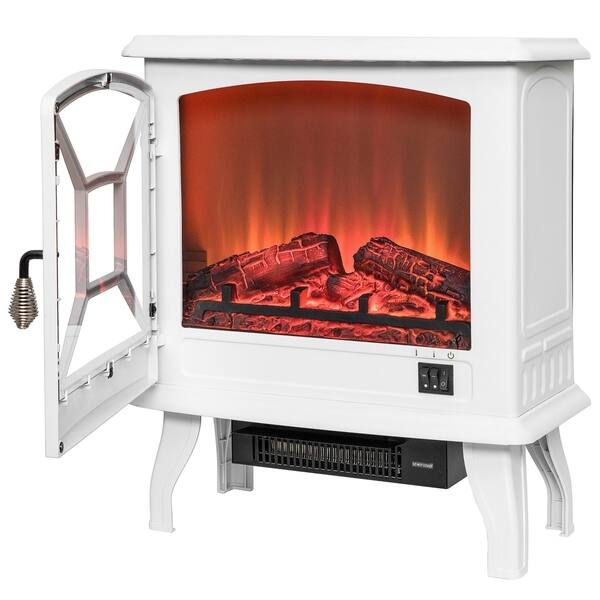 Shop Akdy Fp0083 20 White Freestanding Portable Electric