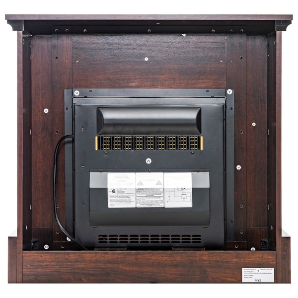Shop Akdy Fp0089 32 Electric Fireplace Insert Brown Wooden Mantel