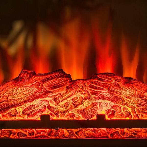 Shop Akdy Fp0089 32 Electric Fireplace Insert Brown Wooden Mantel
