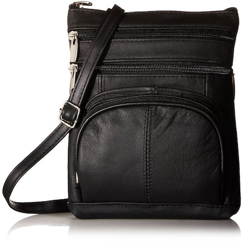 AFONiE Fashion Geneva Genuine Leather Crossbody Handbag