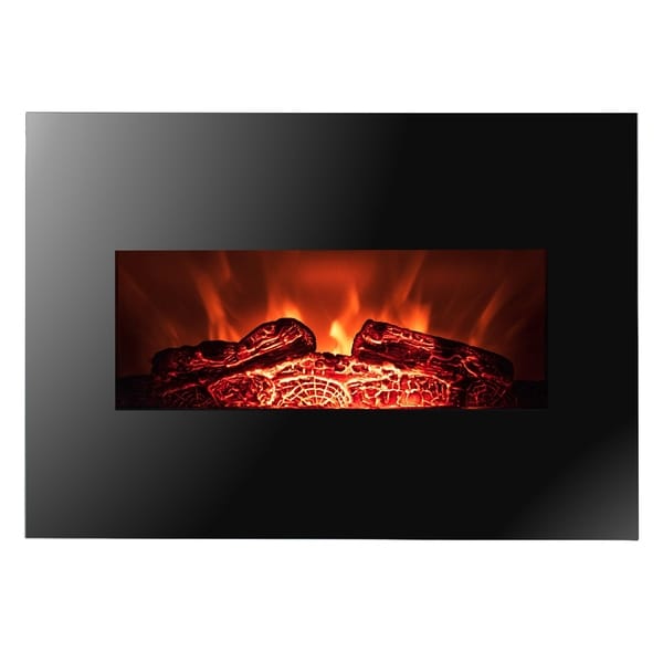 Golden Vantage Fp0063 26 Wall Mount Electric Fireplace Golden Vantage Fp0063 26 Wall Mount Electric Fireplace Flames Firebox W Logs Heater