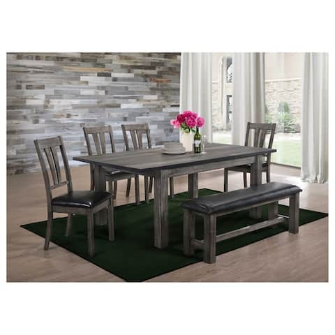 Picket House Furnishings Grayson Dining with Padded Seats 6PC Set