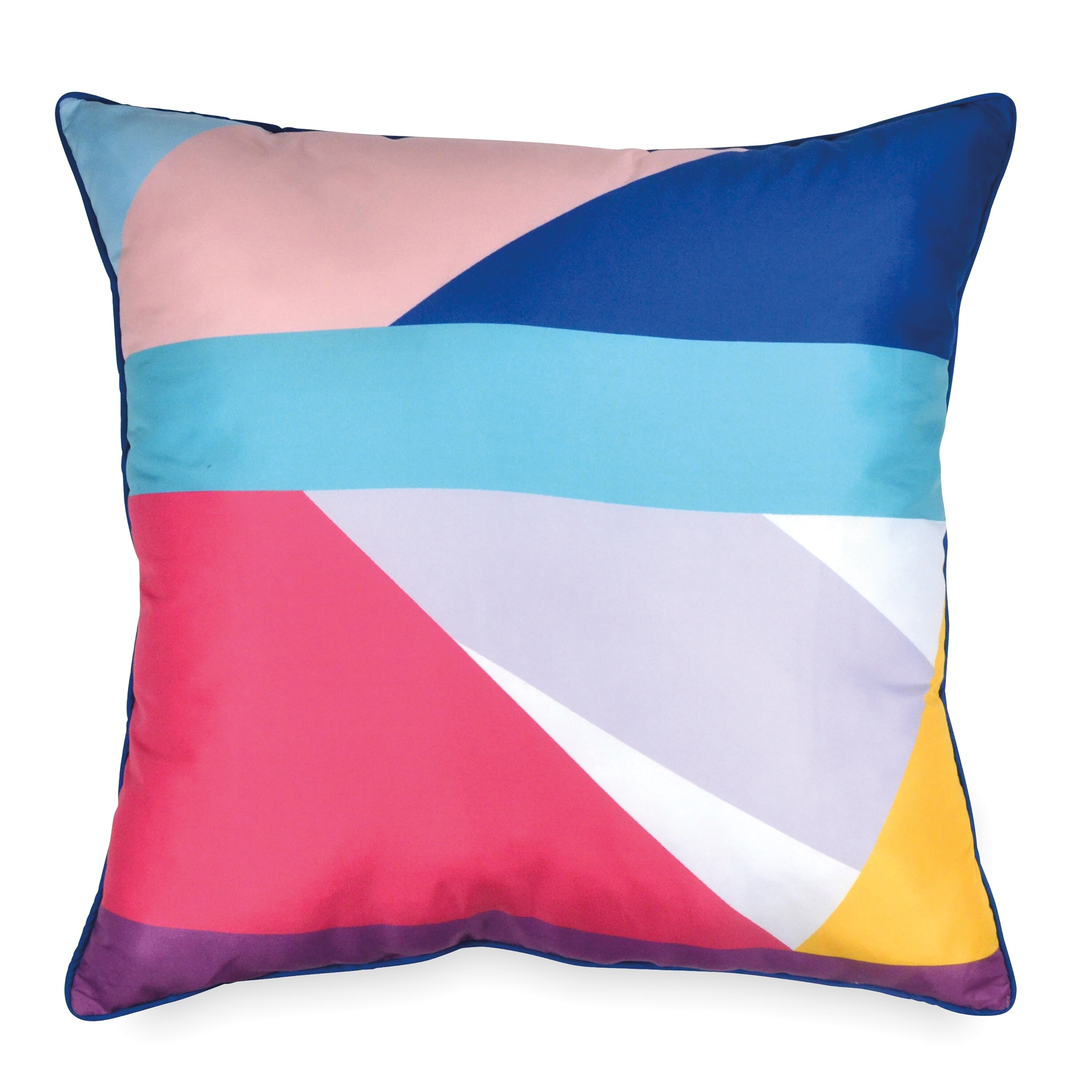 Shop Scribble Colorblock 26 Inch Square Decorative Throw Pillow