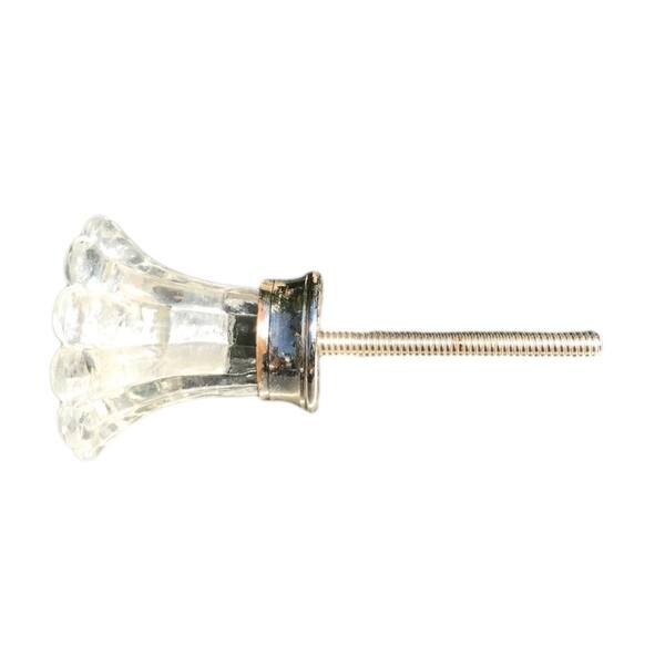 Shop Clear Daisy Glass Knob Drawer Pull Dresser Knob Cabinet