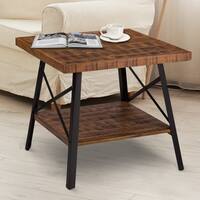 Carbon Loft Enjolras Wood/ Steel End Table