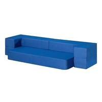 Sleeplanner 8 - inch Memory Foam Folding Mattress Guest Bed/ Floor Sofa, Blue Size - Twin