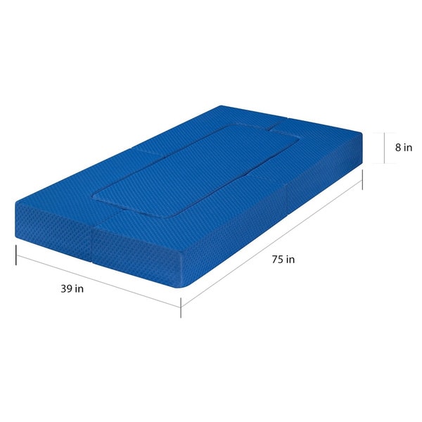 Sleeplanner 8inch Memory Foam Folding Mattress Guest Bed/ Floor Sofa