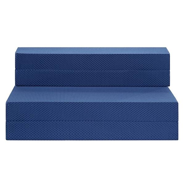 Shop Sleeplanner 4 Inch Tri Fold Memory Foam Mattress Sofa Bed
